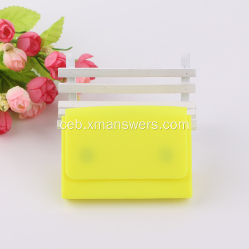 Custom nga logo silicone rubber business card holder